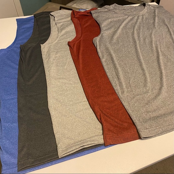 Set of 5 Sleeveless Workout Shirts - Picture 1 of 8